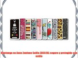 Funda Gel Flexible Asus Zenfone Selfie ZD551KL BeCool Calavera de Azúcar Blanca [  1 Protector