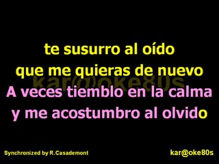 karaoke En mi Soledad P Soler