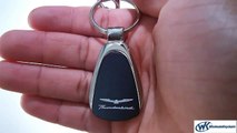 Ford Thunderbird Keychain and Keyring - Black Teardrop