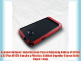 Xcessor Bumper Funda Carcasa Para el Samsung Galaxy S2 i9100 y S2 Plus i9105. Caucho y Plástico.