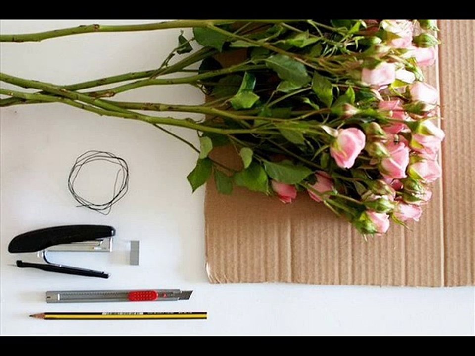 Мастер класс - Сердце из роз ----- Master Class - Heart of roses