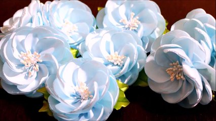 Цветы из Лент Своими Руками -KANZASHI