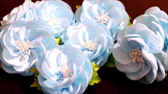 Цветы из Лент Своими Руками -KANZASHI