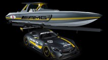 El barco inspirado en el Mercedes-AMG GT3