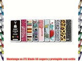 Funda Gel Flexible ZTE Blade S6 BeCool Calavera de Azúcar Rosa [  1 Protector Cristal Vidrio