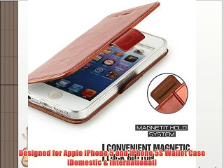 Funda Para iPhone 5s - Mulbess Funda De Piel Tipo Cartera Para Apple iPhone 5s y iPhone 5 Wallet