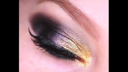 Golden Smokey Eye makeup- Макияж глаз