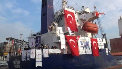 Mersin - Yemen'e 7 Milyon Dolarlık Yardım Taşıyan 'Şefkat Gemisi' Mersin'den Yola Çıktı