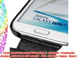 Funda de piel Samsung Galaxy Note 2 - Acabado - Perpétuelle Couture Color de la piel exterior