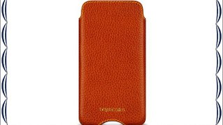 BeyzaCases Zero - Bolsa de cuero para Apple iPhone 4 / 4S marrón claro