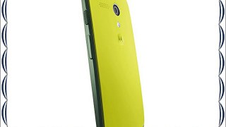 Motorola Grip Shell - Funda Oficial para Motorola Moto G (con marco de goma) amarillo y verde