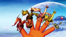 Finger Family Nursery Rhymes for Children Dinosaurs | Godzilla Cartoons Dragon Finger Fami