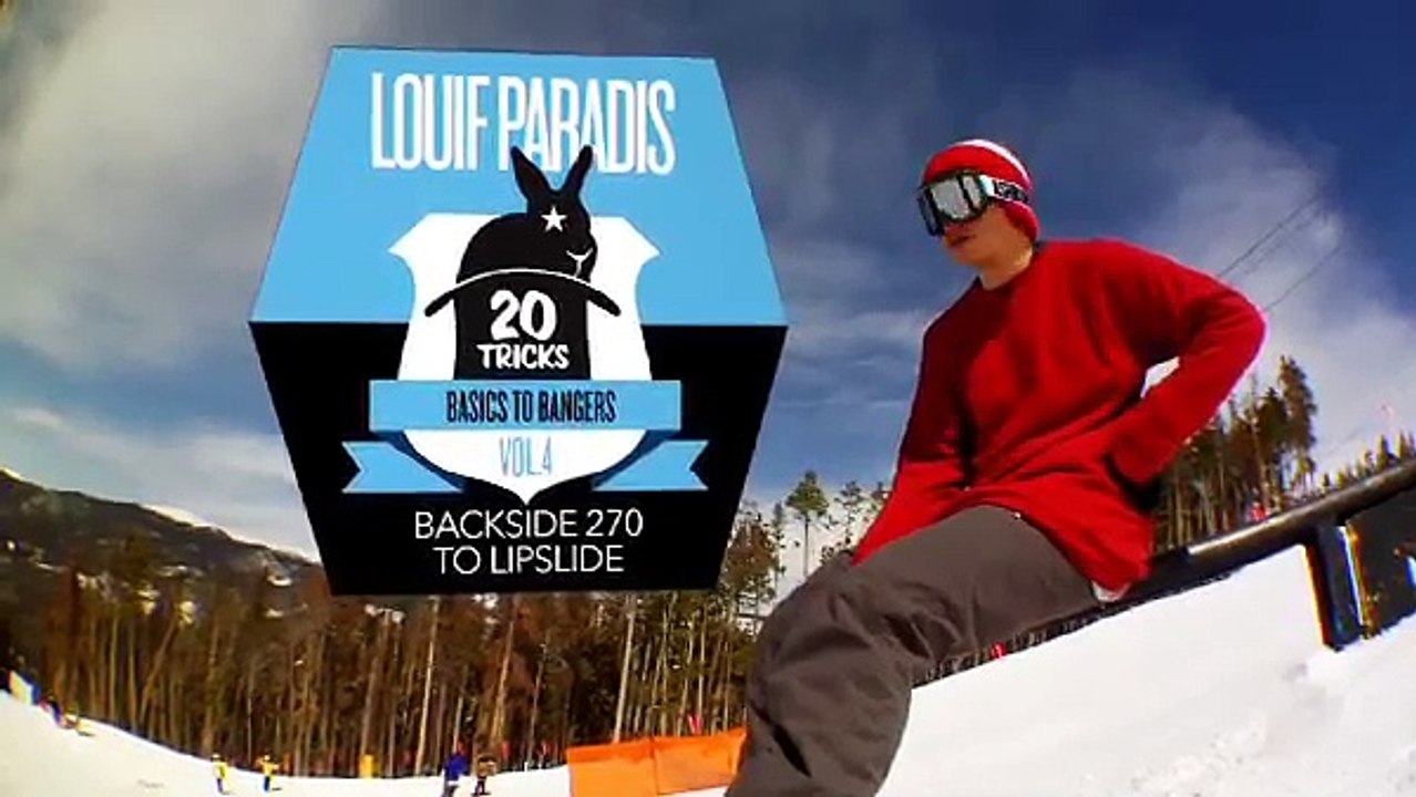 How To Backside 270 Lipslide With Louif Paradis - TransWorld SNOWboarding