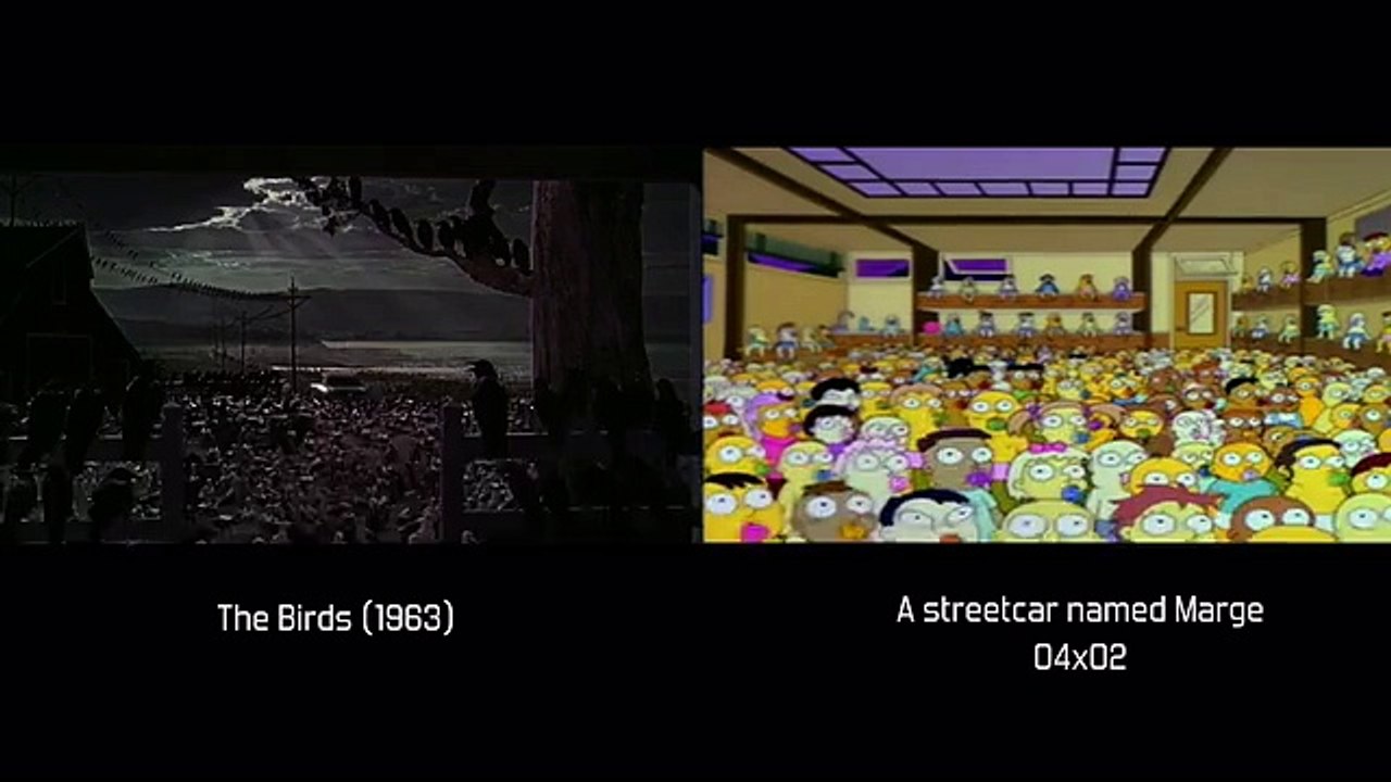 Compilation de tous les clins d'oeils des Simpson à des scènes cultes de films