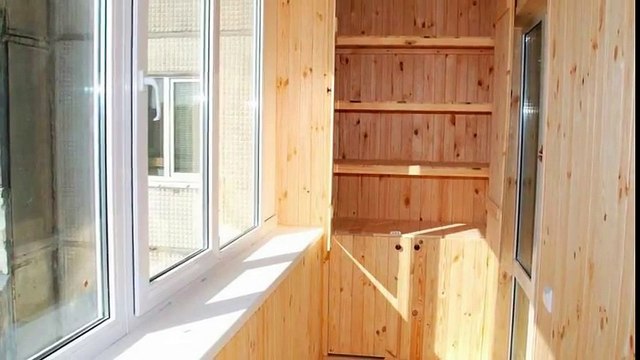 Отделка стен и потолка балкона или лоджии