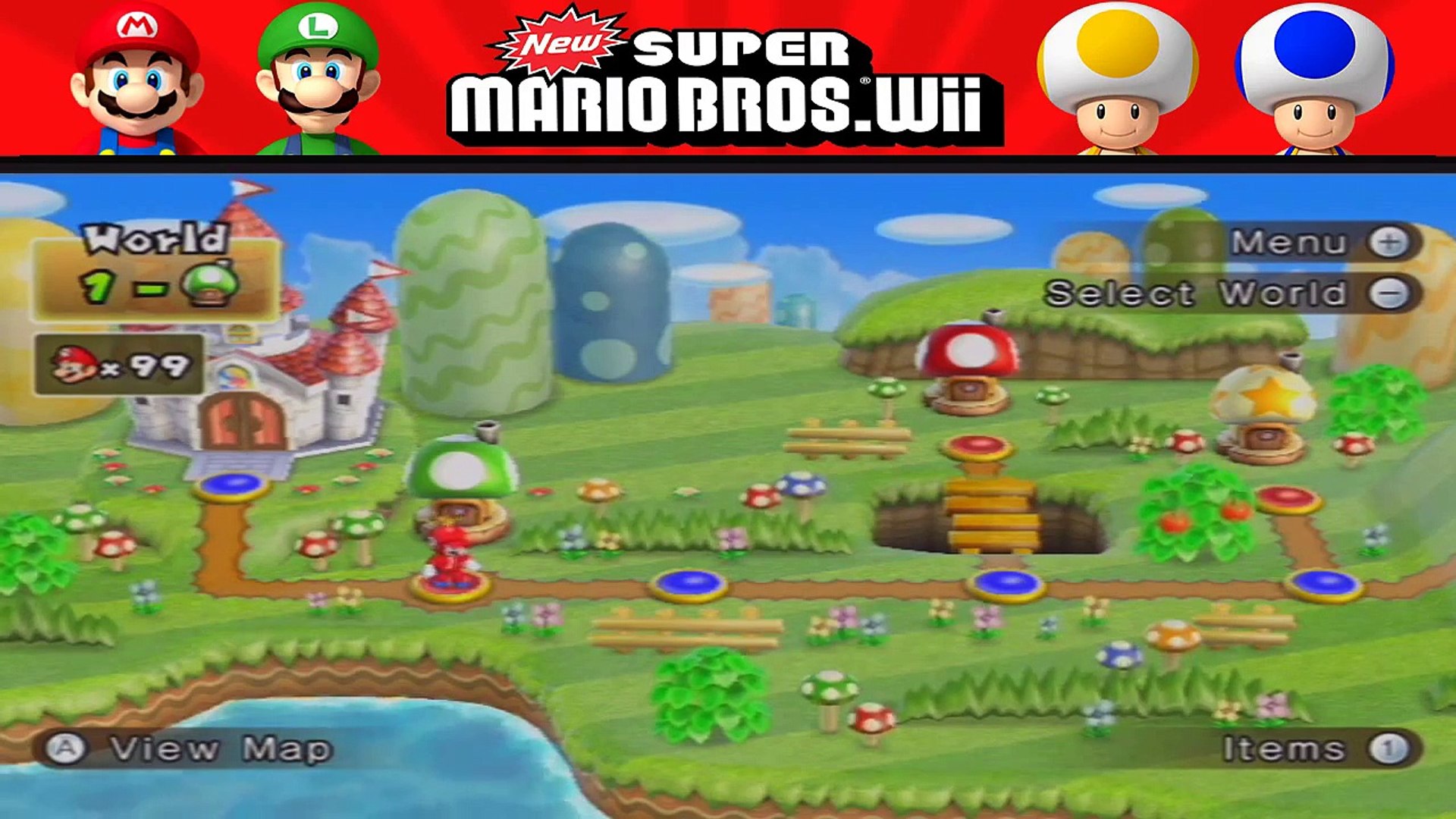new super mario bros all worlds