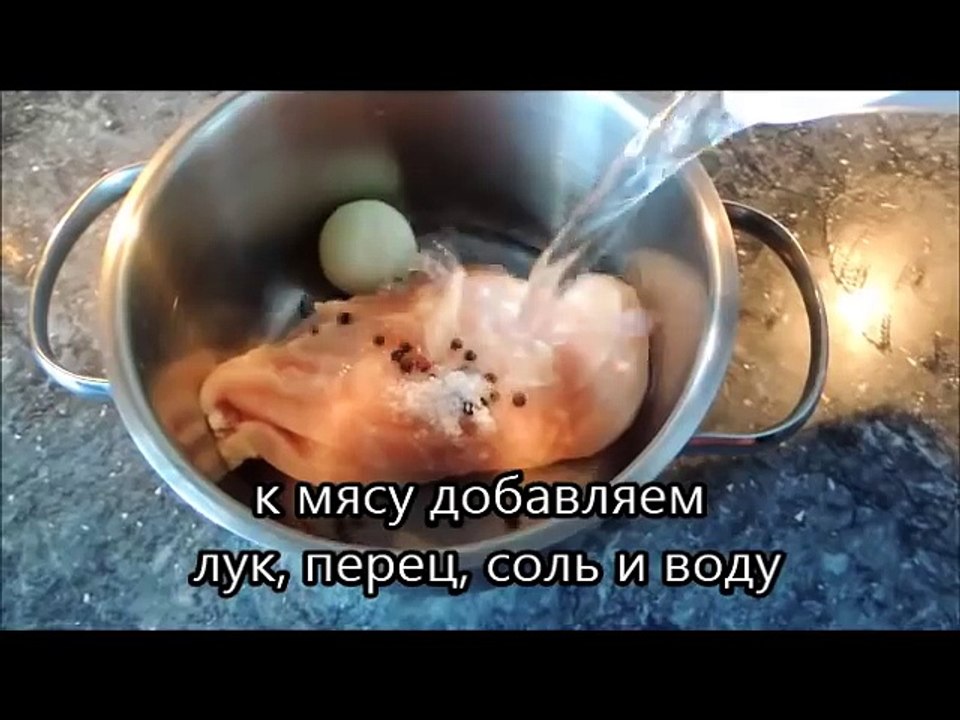 Салат с опятами