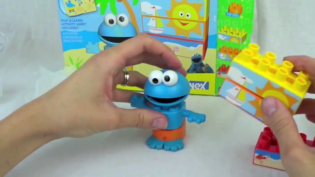 Cookie Monster KNex Beach Party Cookie Monsters Sunny Day Beach Lego Building Set