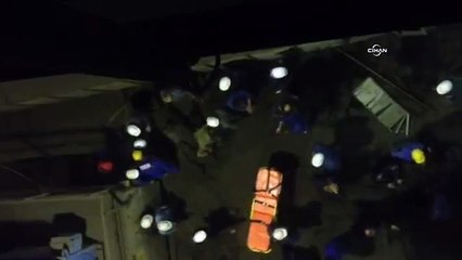 Termik santralde havalandırma platformu işçilerin üstüne düştü