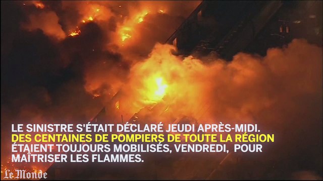Des flammes gigantesques ravagent un entrepôt dans le New Jersey