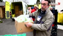 « La ramasse » des bénévoles des Restos du cœur à Compiègne