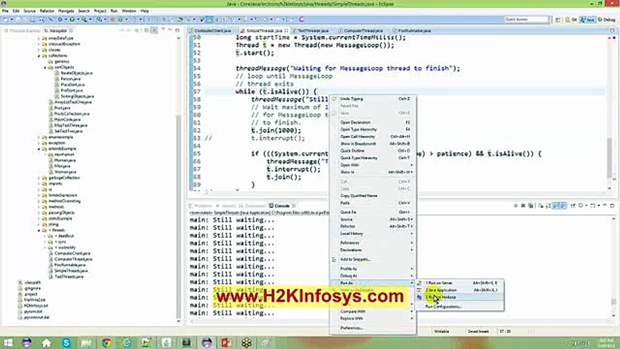 Multithreading in java tutorial2_clip4
