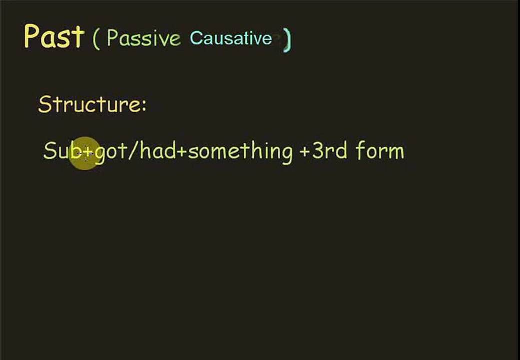 Past passive causative