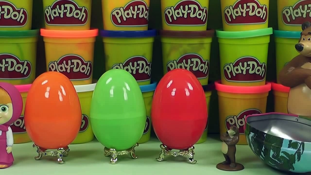 ▶ Маша и Медведь, Dora the Explorer, Mickey Mouse, Hello Kitty Surprise Eggs