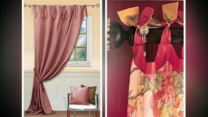 Шторы на завязках. Способы крепления штор