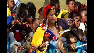South Africa Zulu Reed Dance And Swazi Virgin Girls_Dance_For Their King
