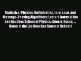 Read Statistical Physics Optimization Inference and Message-Passing Algorithms: Lecture Notes