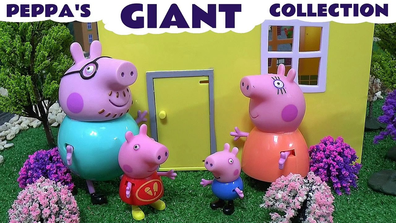 Giant Peppa Pig Story Video Play Doh English Episodes | Thomas The Train Surprise Eggs Pep