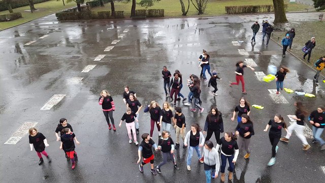 FLASHMOB Collège G. Anthonioz DE GAULLE 74300 Cluses EURO 2016