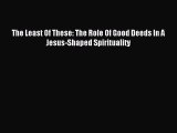 Download The Least Of These: The Role Of Good Deeds In A Jesus-Shaped Spirituality PDF Free