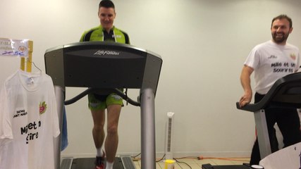 Mathieu Pichois court 24h sur un tapis pour son défi