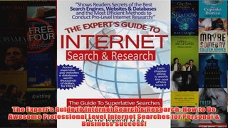 Download PDF  The Experts Guide to Internet Search  Research How to Do Awesome Professional Level FULL FREE