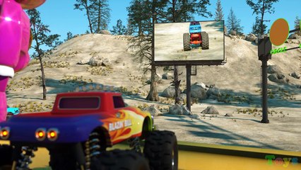 Learn Shapes And Race Monster Trucks - TOYS (Part 3) | Videos For Children