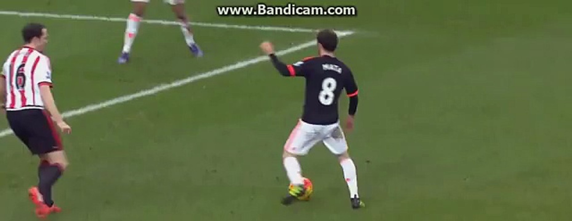FAIL pass from Juan Mata Sunderland vs Manchester United 1-1 (13_02_2016) HD