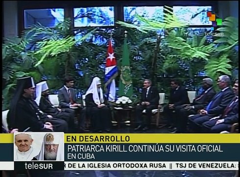 Cuba: recibe Raúl Castro al patriarca ortodoxo ruso en La Habana