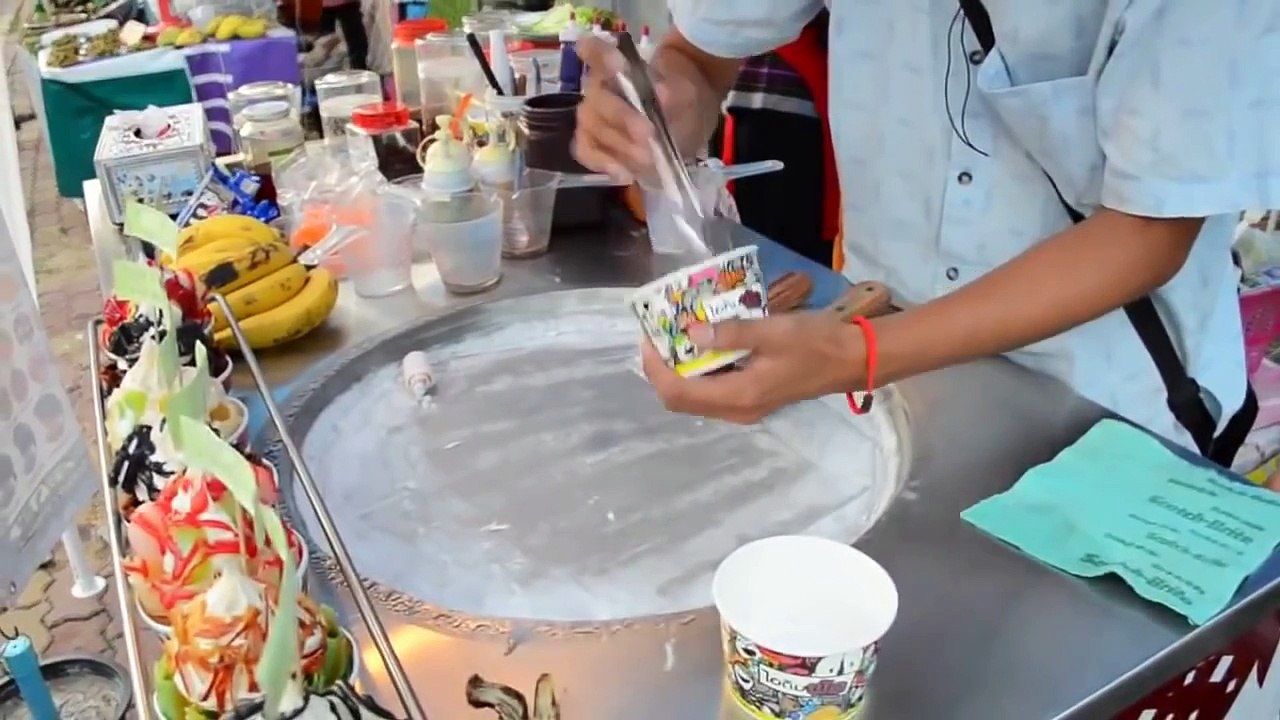 Thai Street Food Bangkok - Ice Cream Thailand - Street Food 2015   Part 4