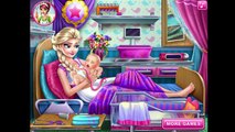 ❤Elsa Gives Birth to a Baby - Disney Frozen Elsa Birth Care Game | Girls Games