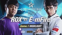 [H/L 2016.02.12] ROX vs E-mFire Game 1 - RO1 l 롯데 꼬깔콘 LoL Champions Korea Spring 2016