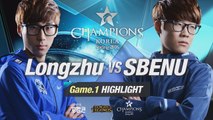 [H/L 2016.02.12] Longzhu vs SBENU Game 1 - RO1 l 롯데 꼬깔콘 LoL Champions Korea Spring 2016