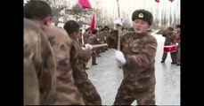 Chinese Soldiers Celebrate Spring Festival