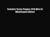 Read Yorkshire Terrier Puppies 2016 Mini 7x7 (Multilingual Edition) Ebook Free