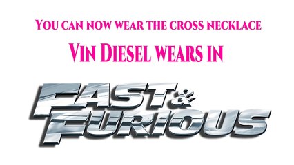 Fast And Furious Jewelry - Fast And Furious Cross Necklace