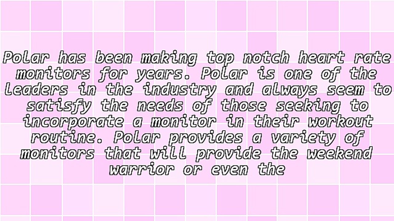 Polar Heart Rate Monitor For Every Need
