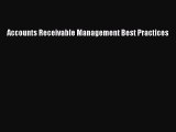 Read Accounts Receivable Management Best Practices PDF Free