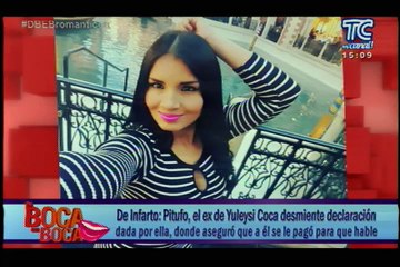 Ex de Yuleysi Coca desmiente declaración dada por ella, donde aseguró que a él se le pagó para que hable