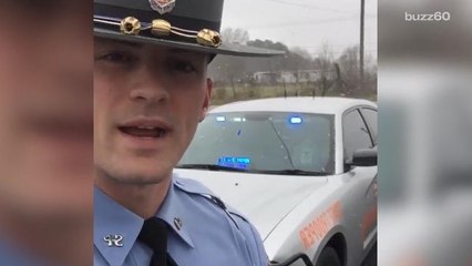 Trooper Dan's weather warning gets the Internet all hot under the collar